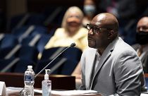 Philonise Floyd, a brother of George Floyd, testifies during a House Judiciary Committee hearing on proposed changes to police practices and accountability, June 10, 2020.