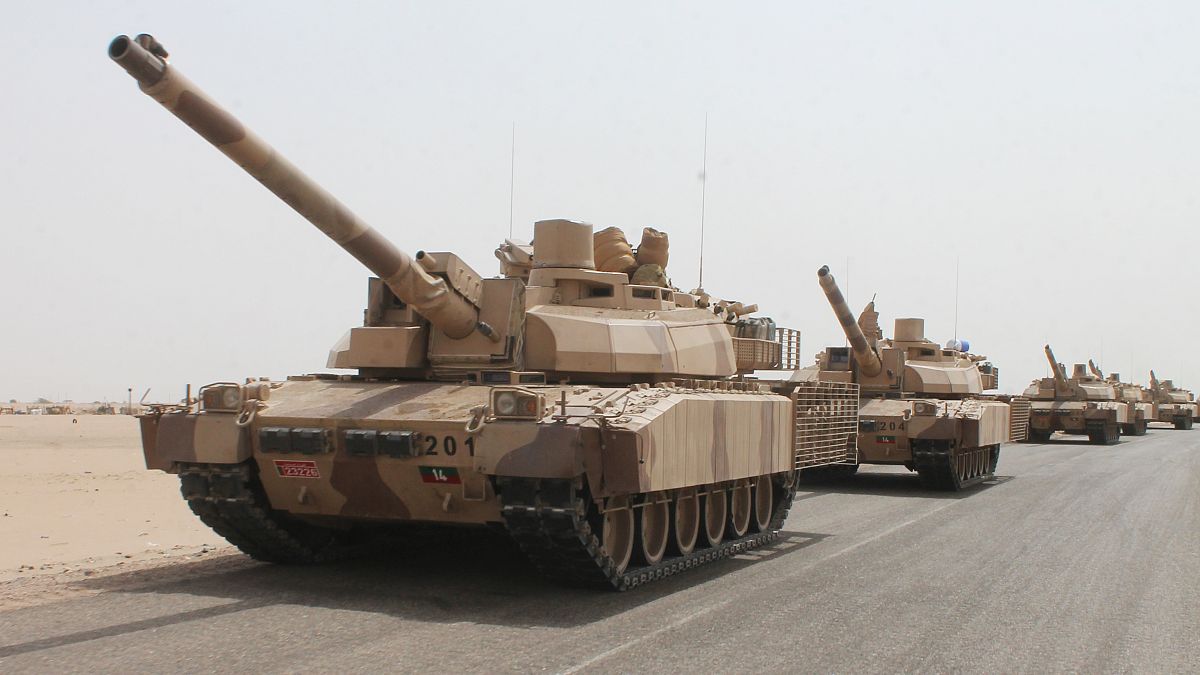 تانک‌های فرانسوی که به عربستان فروخته شده است