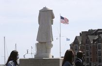 ABD'nin Boston kentinde Kristof Kolomb heykelinin başı koparıldı