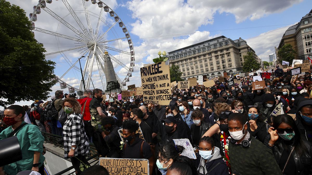 Manifestation à Bruxelles du mouvement Black Lives Matter