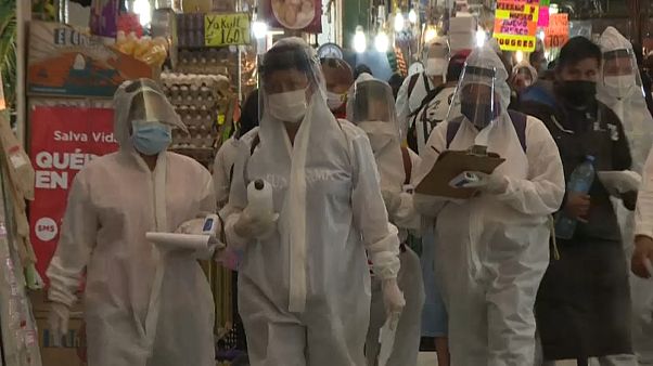 Los servicios médicos realizan pruebas de Covid-19 en el Mercado de Abastos de México D.F. Los servicios médicos realizan pruebas de Covid-19 en el Mercado de Abastos de México D.F.