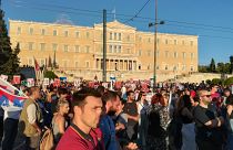 Διαδηλωτές στο κέντρο της Αθήνας