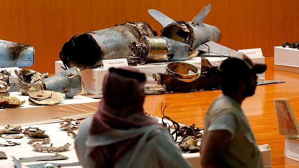 بقایای موشک‌های استفاده شده در حمله به تأسیسات نفتی آرامکو عربستان