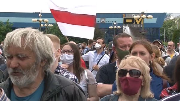 Акция протеста оппозиции в Минске Акция протеста оппозиции в Минске
