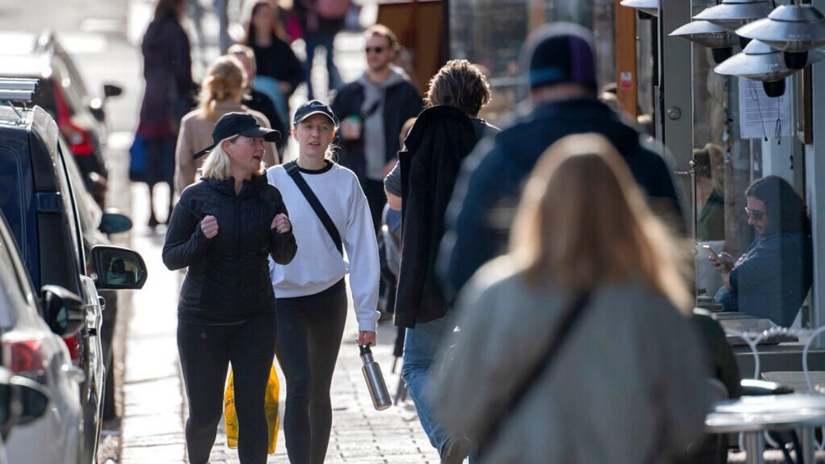 یکی از پیاده‌روهای شهر استکهلم، پایتخت سوئد