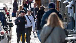 یکی از پیاده‌روهای شهر استکهلم، پایتخت سوئد