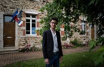Hugo Biolley, maire de Vinzieux dans l'Ardèche, est âgé de 19 ans, le 11 juin 2020