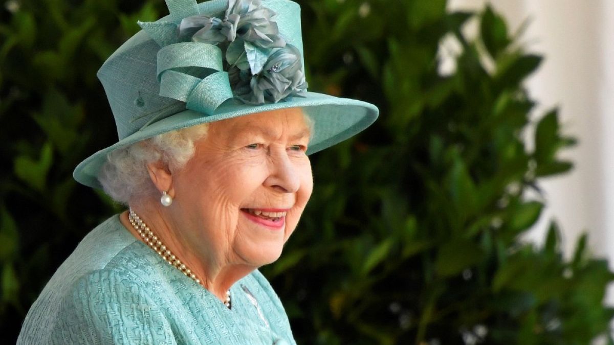La regina Elisabetta II, durante la cerimonia per il suo compleanno, al Castello di Windsor, Inghilterra