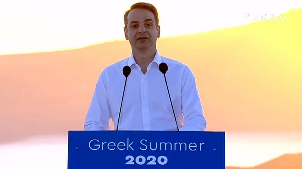 Επίσκεψη του Κυριάκου Μητσοτάκη στη Σαντορίνη Επίσκεψη του Κυριάκου Μητσοτάκη στη Σαντορίνη