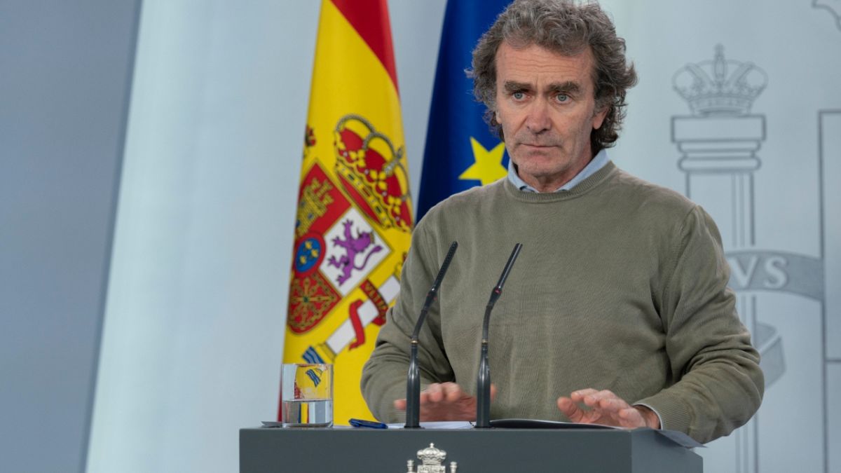 Fernando Simón dirige le Centre de coordination des urgences sanitaires du ministère de la Santé espagnol, le 02 mai 2020