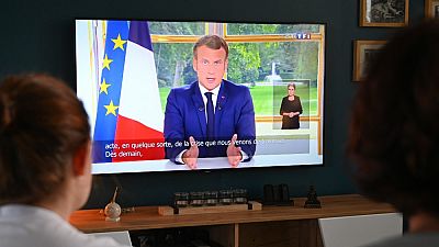 Il discorso di Macron alla nazione, trasmesso in diretta televisiva