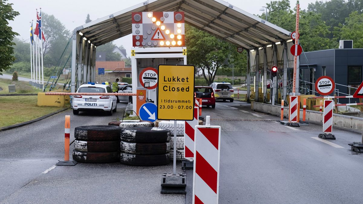 Almanya - Danimarka sınır kapısı 