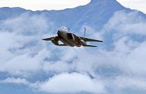 An F-15 Eagle takes off from Elmendorf Air Force Base, Alaska, July 28.