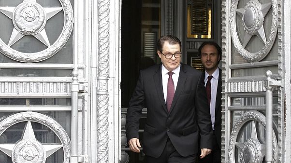 Ο Τσέχος πρέσβης στη Ρωσία, Vitezslav Pivonka φεύγει από το κτίριο του Υπουργείου Εξωτερικών της Ρωσίας στη Μόσχα, Ο Τσέχος πρέσβης στη Ρωσία, Vitezslav Pivonka φεύγει από το κτίριο του Υπουργείου Εξωτερικών της Ρωσίας στη Μόσχα,