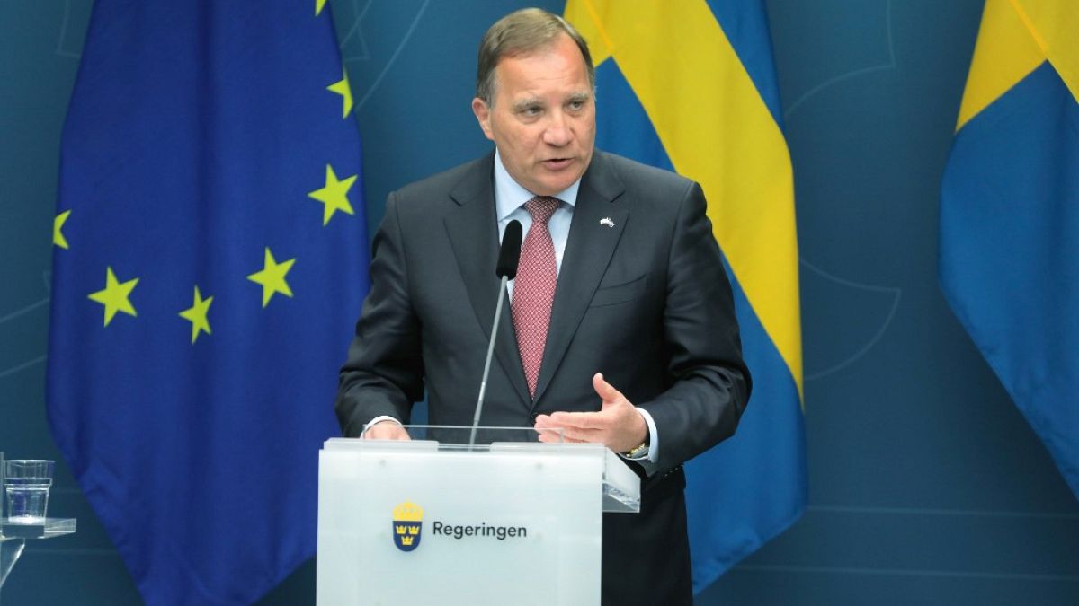 Rueda de prensa del primer ministro sueco Stefan Lofven el pasado 4 de junio