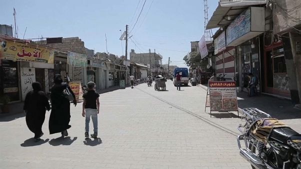 La città di Marea, nella provincia di Aleppo, in Siria La città di Marea, nella provincia di Aleppo, in Siria
