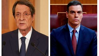Ο Πρόεδρος της Κυπριακής Δημοκρατίας, Νίκος Αναστασιάδης, και ο πρωθυπουργός της Ισπανίας, Πέδρο Σάντσεθ