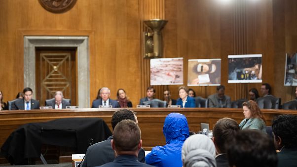 جلسة لجنة العلاقات الخارجية بمجلس الشيوخ في الكابيتول هيل في واشنطن العاصمة ، 11 مارس 2020. جلسة لجنة العلاقات الخارجية بمجلس الشيوخ في الكابيتول هيل في واشنطن العاصمة ، 11 مارس 2020.
