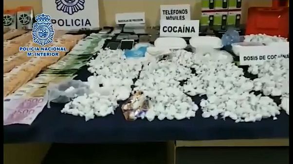 Parte del alijo incautado por la policía en Madrid Parte del alijo incautado por la policía en Madrid