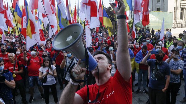 Манифестация у офиса Владимира Зеленского Манифестация у офиса Владимира Зеленского