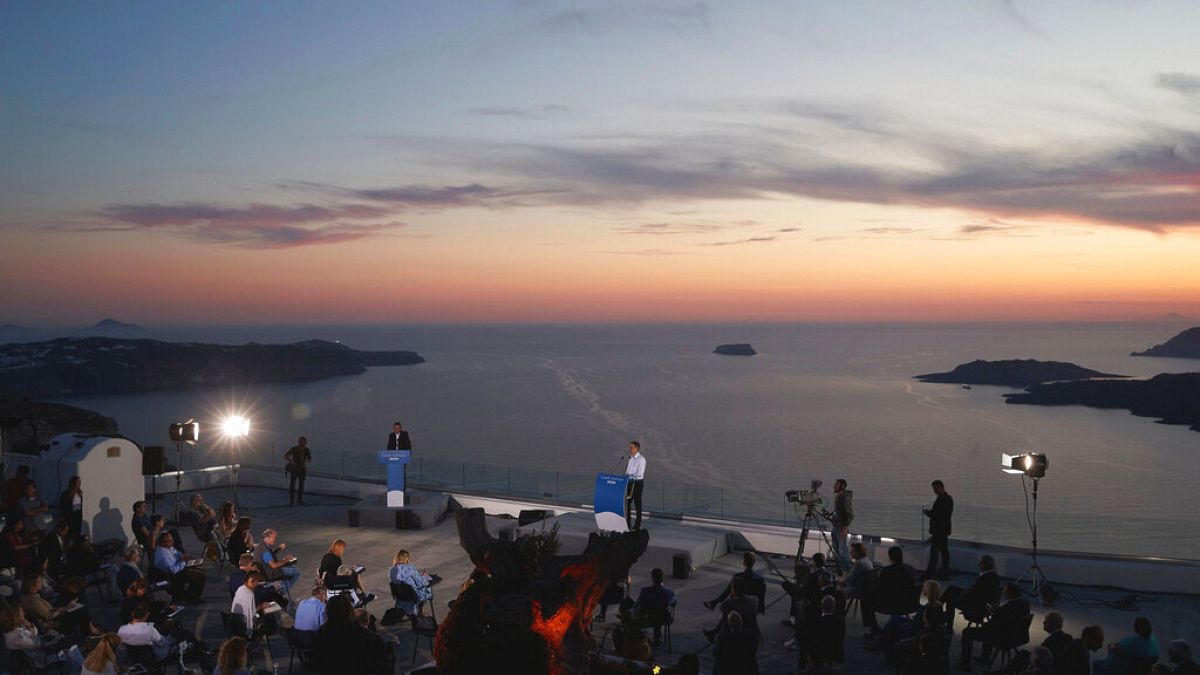 Greek Prime Minister Kyriakos Mitsotakis announces the opening of the tourist season