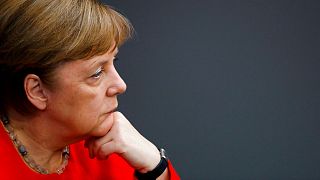 German Chancellor Angela Merkel addresses the parliament Bundestag ahead of a EU summit and Germany's EU presidency.