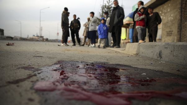 Afganistan'ın başkenti Kabil'de bir patlama sonrası Afganistan'ın başkenti Kabil'de bir patlama sonrası