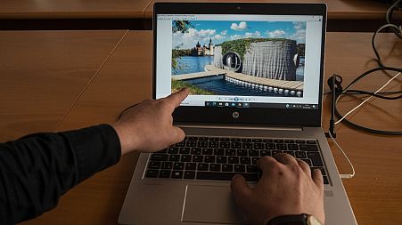  The visualization of the 3D printing of the first-ever concrete house in Czech Republic