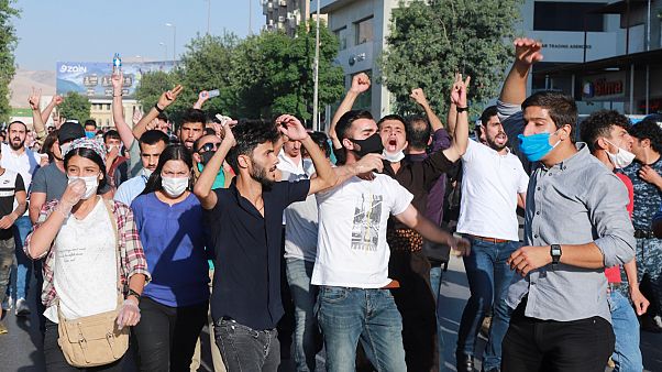 Irak'ta TSK'nın operasyonuna karşı eylem Irak'ta TSK'nın operasyonuna karşı eylem