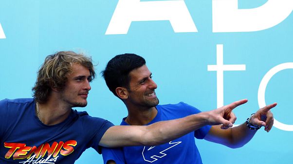 Alexander Zverev és Novak Djokovics Alexander Zverev és Novak Djokovics