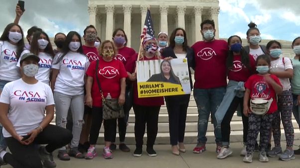 Protesta de los "soñadores" ante el Tribunal Supremo de Washington Protesta de los "soñadores" ante el Tribunal Supremo de Washington