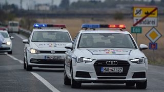 Auto della polizia rumena