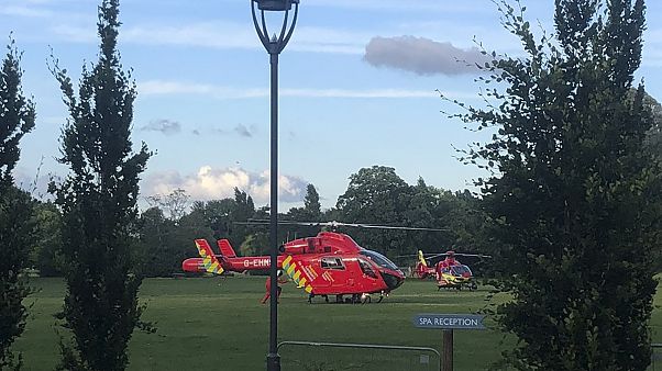 Verletzte wurden mit dem Helikopter abtransportiert Verletzte wurden mit dem Helikopter abtransportiert