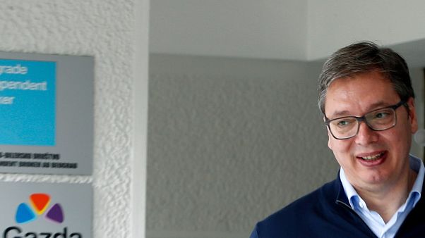 Il presidente serbo, Aleksandar Vucic Il presidente serbo, Aleksandar Vucic