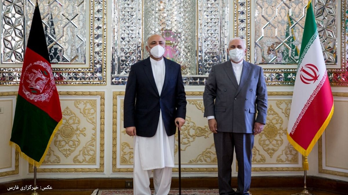 وزرای خارجه ایران و افغانستان در تهران