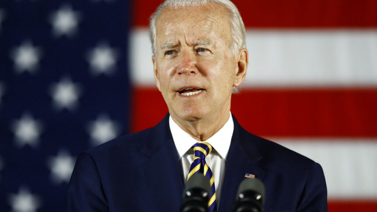 Joe Biden, egykori alelnök, a Demokrata Párt elnökjelöltje