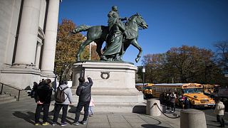 نیویورک مجسمه تئودور روزولت را از مقابل موزه شهر برمی‌دارد