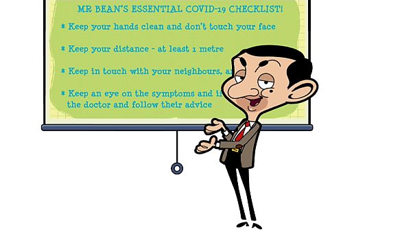 Mr. Bean em campanha da OMS Mr. Bean em campanha da OMS