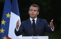 French president Emmanuel Macron in Paris, Monday June, 22 2020.