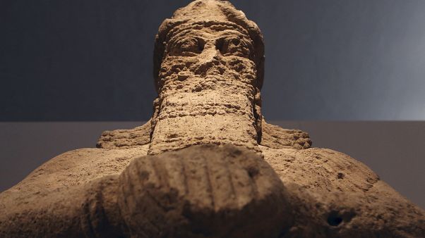 In this 2015 file picture, an 8th century Assyrian statue recovered in Mosul, Iraq, after being looted during the 2003 U.S. invasion of Iraq. In this 2015 file picture, an 8th century Assyrian statue recovered in Mosul, Iraq, after being looted during the 2003 U.S. invasion of Iraq.