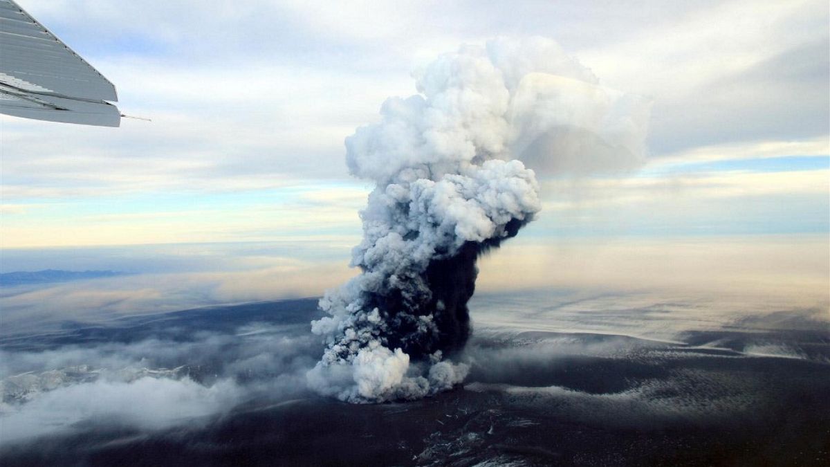 Imagen de archivo de la última erupción del volcán Grimsvotn en mayo de 2011