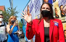 La congresista demócrata Alexandria Ocasio-Cortez en New York, el 23 de junio de 2020.
