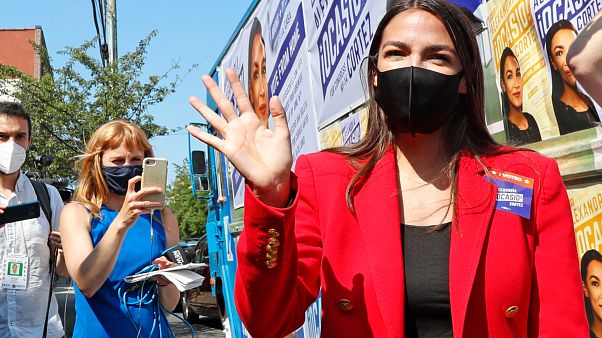 La congresista demócrata Alexandria Ocasio-Cortez en New York, el 23 de junio de 2020. La congresista demócrata Alexandria Ocasio-Cortez en New York, el 23 de junio de 2020.