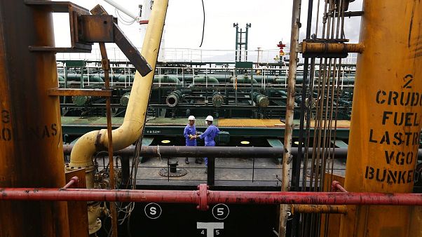 Άποψη από το ιρανικό τάνκερ Fortune που αγκυροβόλησε στην Βενεζουέλα Άποψη από το ιρανικό τάνκερ Fortune που αγκυροβόλησε στην Βενεζουέλα
