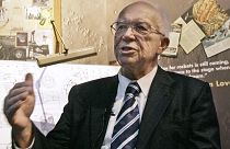 In this Oct. 4, 2007, file photo, Dr. Sergei N. Khrushchev, son of former Soviet Prime Minister Nikita Khrushchev, speaks about the historic launch of Sputnik I