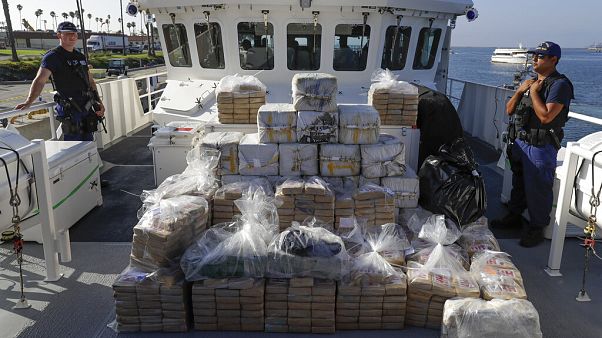 Ya antes de la crisis, en Estados Unidos aumentaban las incautaciones de drogas sintéticas y cocaina. Incautación en Los Ángeles el pasado enero. Ya antes de la crisis, en Estados Unidos aumentaban las incautaciones de drogas sintéticas y cocaina. Incautación en Los Ángeles el pasado enero.