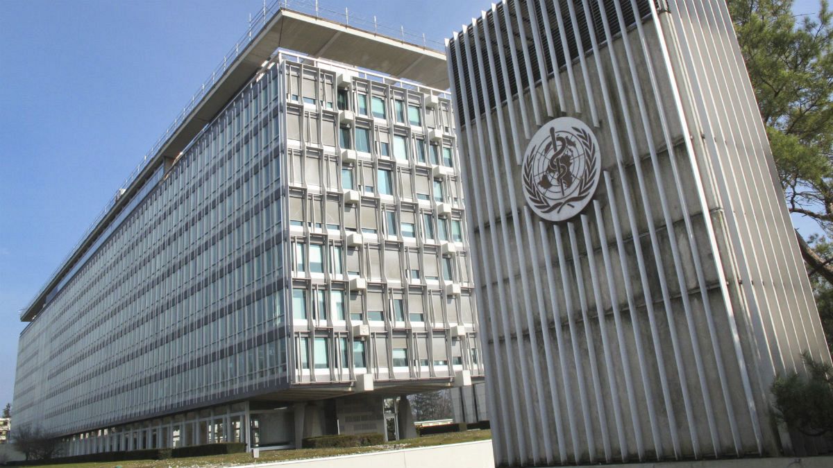 World Health Organization (WHO) headquarters building in Geneva, Switzerland
