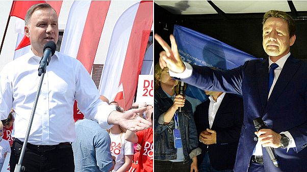 Poland President Andrzej Duda and opposition challenger Rafal Trzaskowski, who is Warsaw's mayor Poland President Andrzej Duda and opposition challenger Rafal Trzaskowski, who is Warsaw's mayor