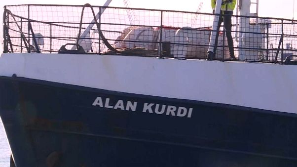 Dissequestrata, nave Alan Kurdi lascia Palermo per la Spagna Dissequestrata, nave Alan Kurdi lascia Palermo per la Spagna