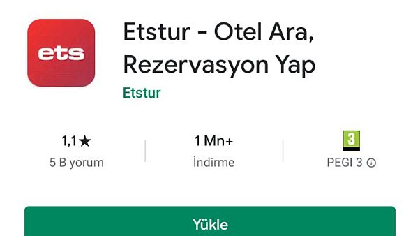 Etstur uygulaması Etstur uygulaması